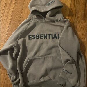 Fear of God Essentials Hoodie in Olive Green